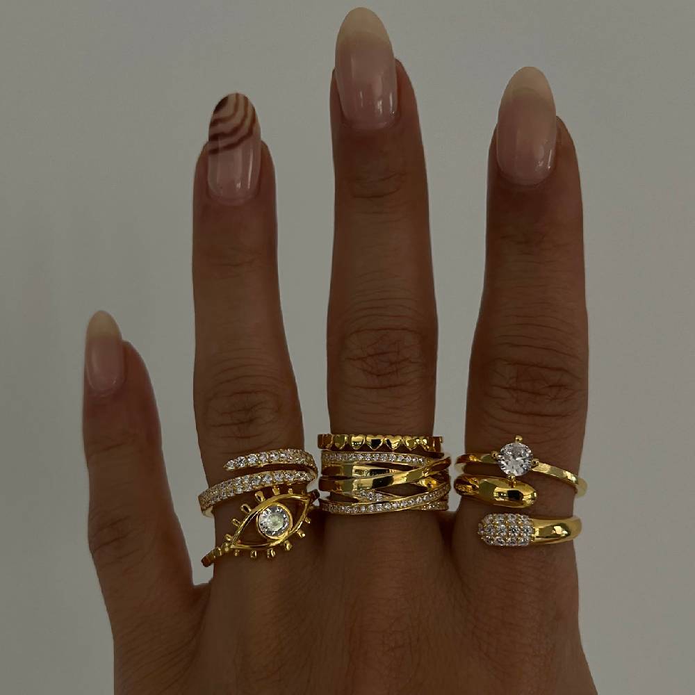 Kardelen Herz Line Ring - 925 SILBER Letzte 3 Tage