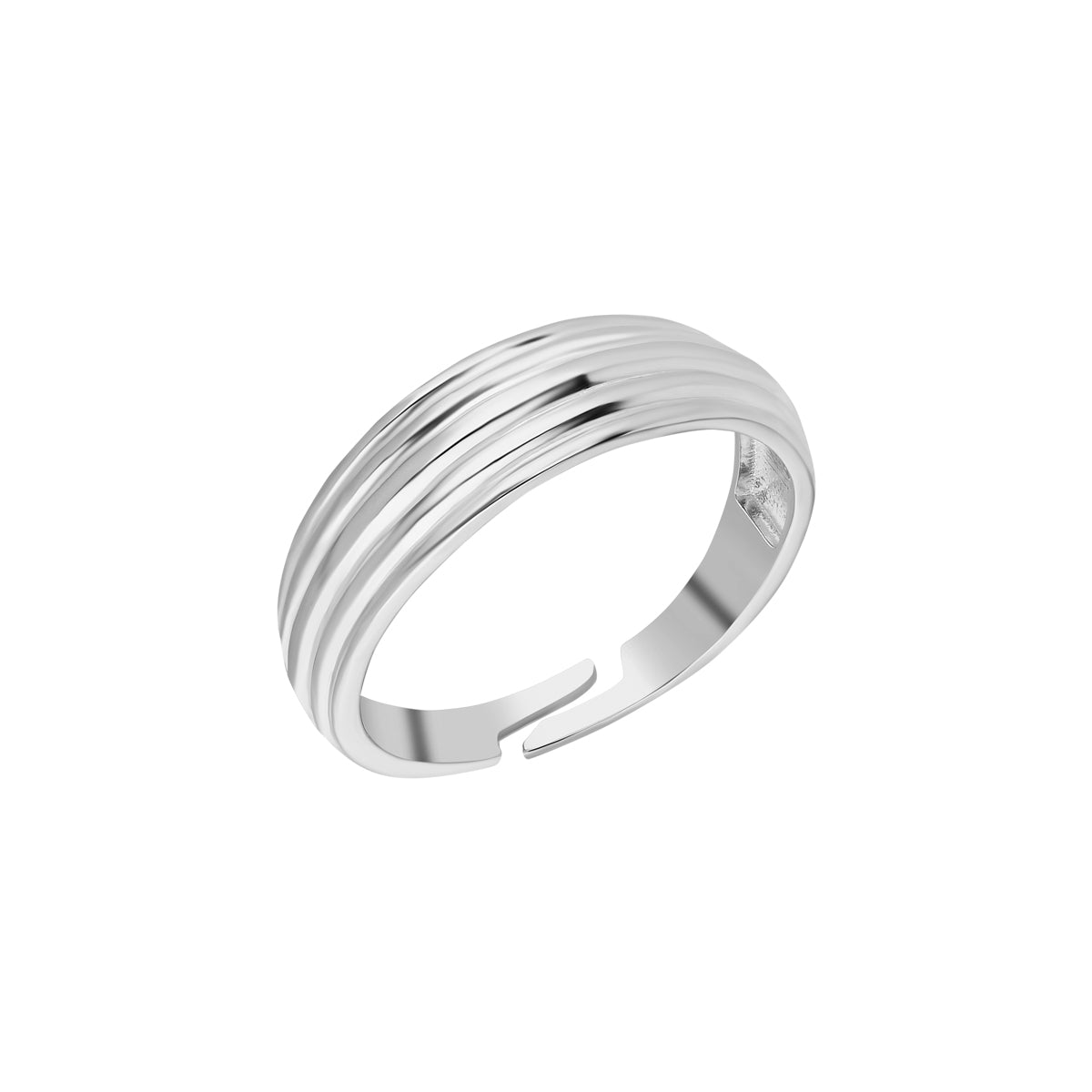 Kardelen Gestreifter Ring - 925 SILBER Vierteljährliche Förderung