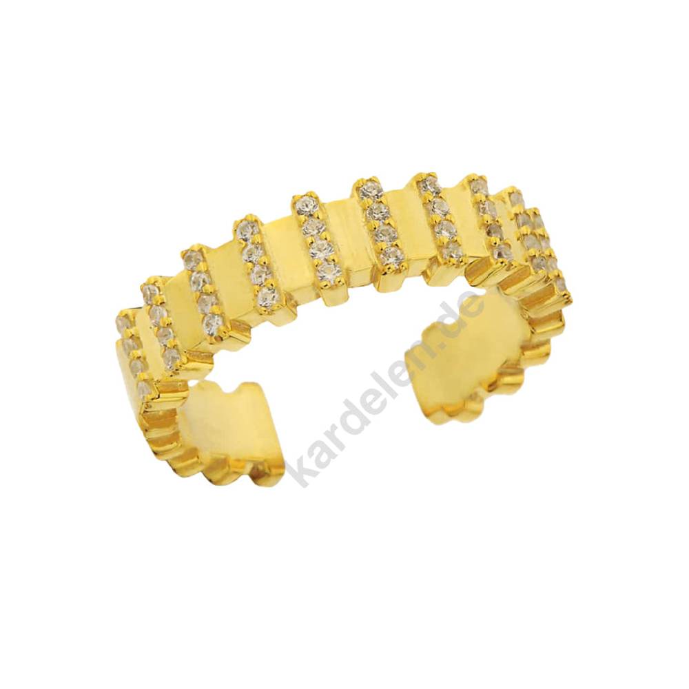 Kardelen Rose Ring - 925 SILBER 50% Rabatt mit kostenlosem Versand