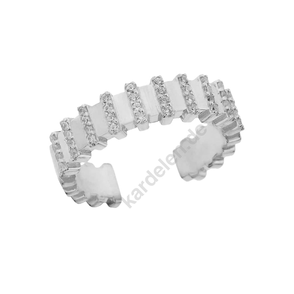 Kardelen Rose Ring - 925 SILBER 50% Rabatt mit kostenlosem Versand