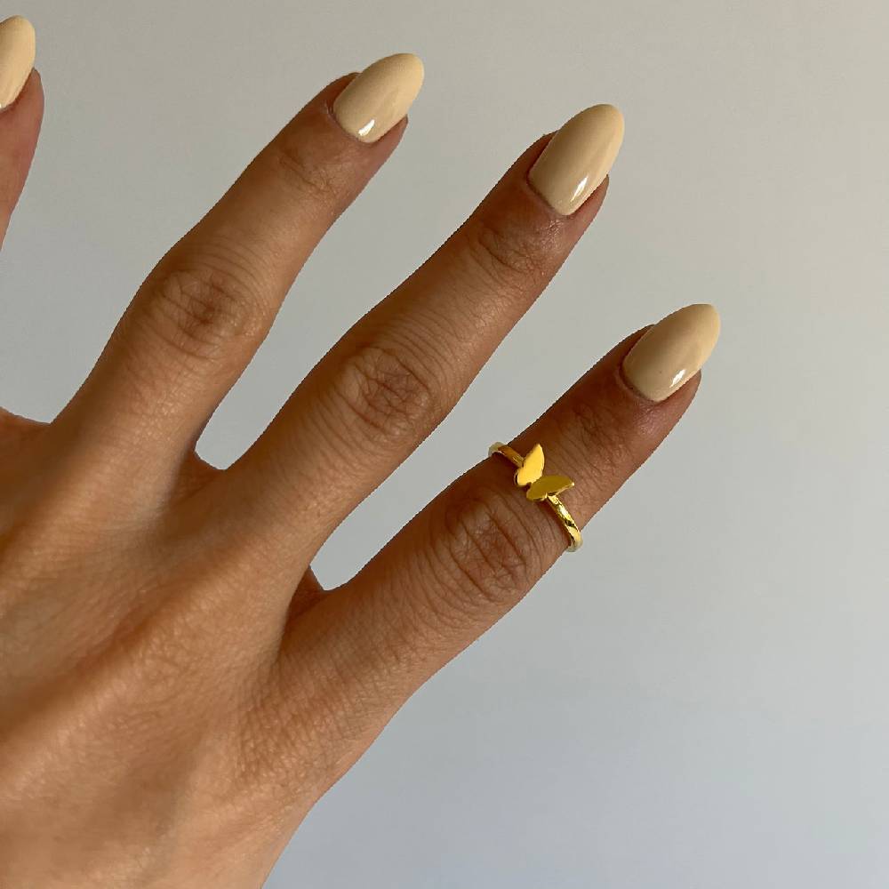 Kardelen Basic Schmetterling Ring - 925 SILBER Begrenzt auf 3 Tage