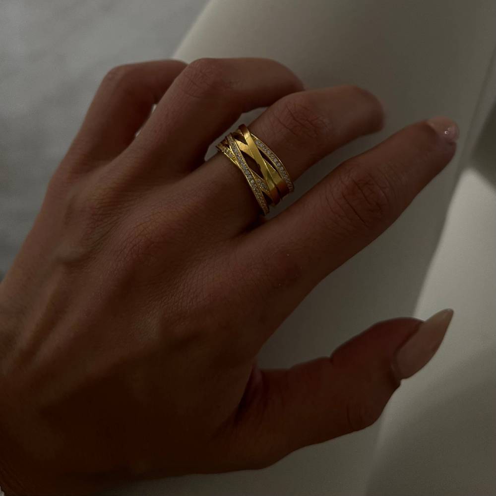 Kardelen Big Shaylee Zirkonia Ring - 925 SILBER 50% Rabatt für begrenzte Zeit
