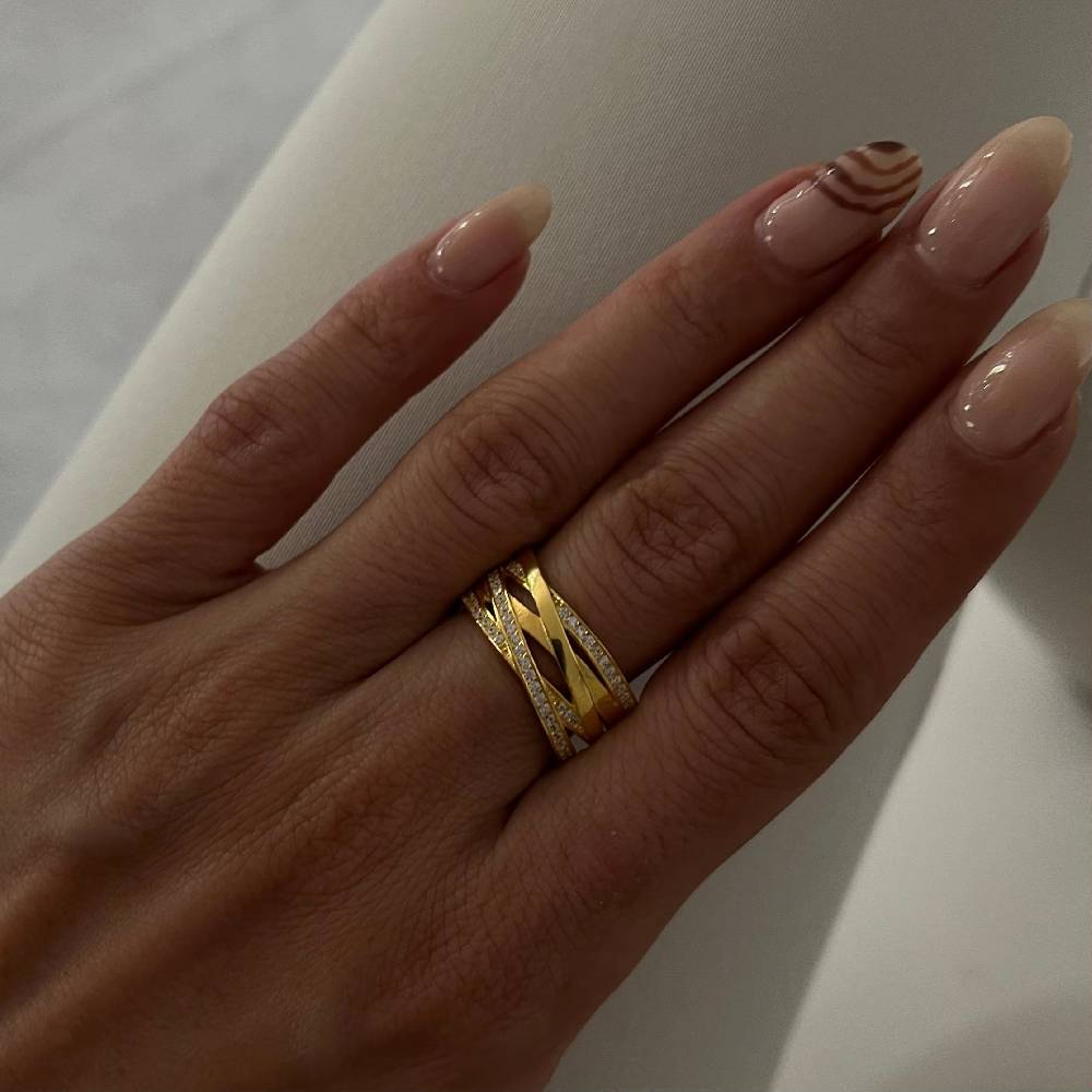 Kardelen Big Shaylee Zirkonia Ring - 925 SILBER 50% Rabatt für begrenzte Zeit