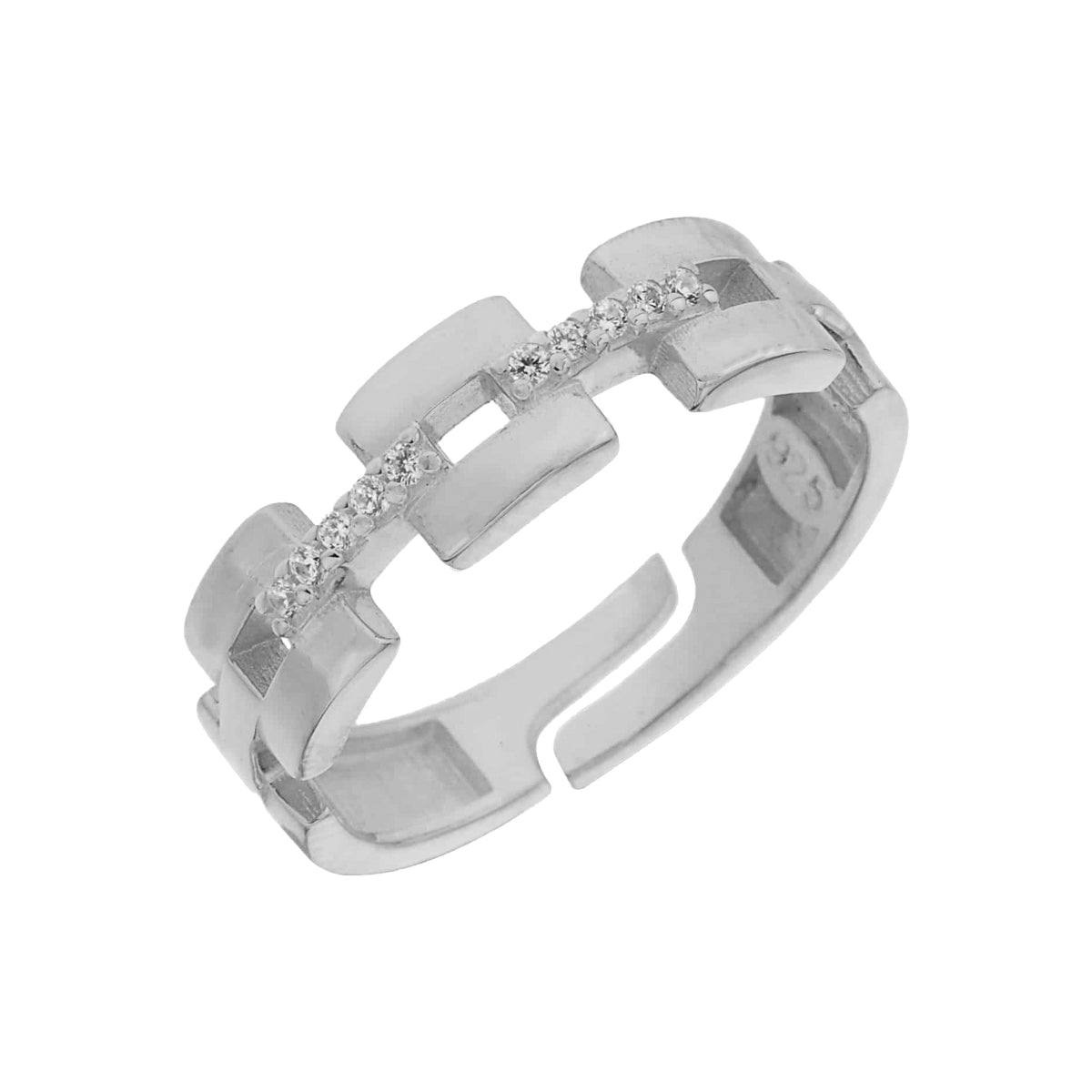 Kardelen Chain In Ring Zirkonia - 925 SILBER Outlet