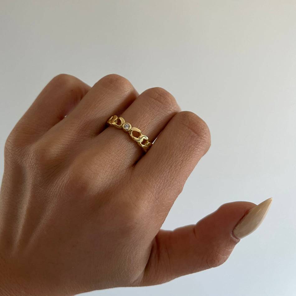 Kardelen Lona Ring - 925 SILBER Fabrik Onlineshop