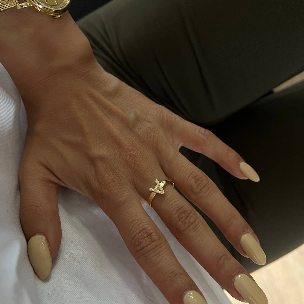 Kardelen Prague Zirkonia Stone Ring - 925 SILBER Günstig kaufen