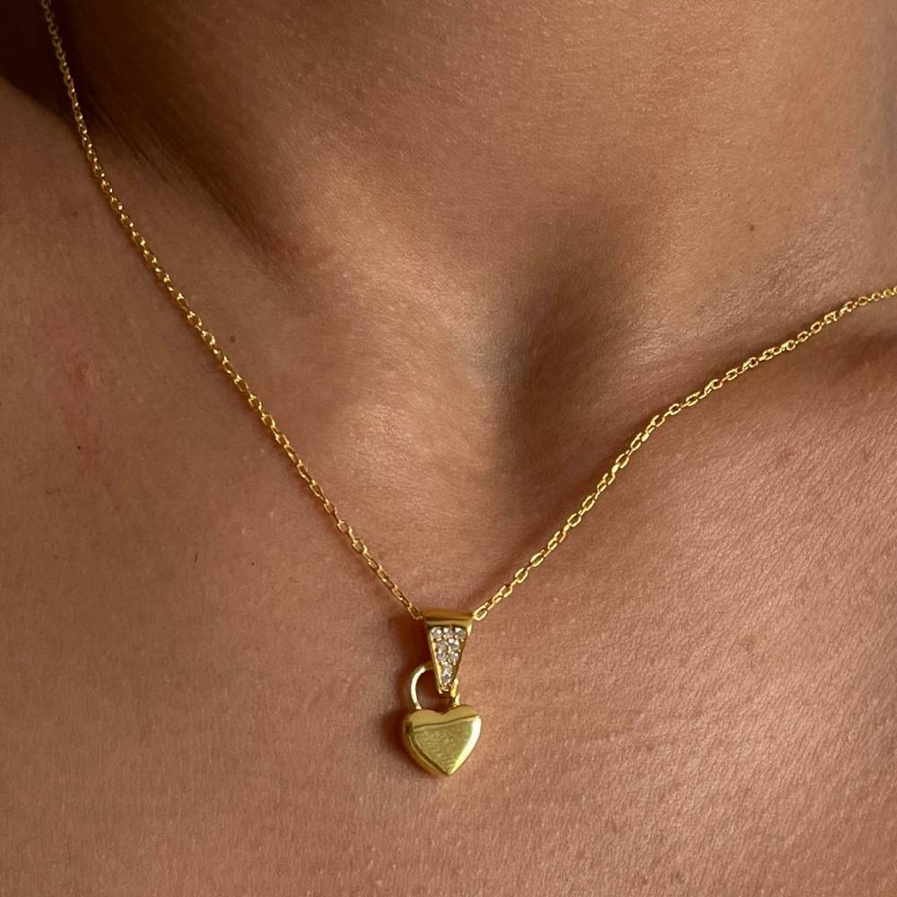 Kardelen Klein Herz Kette - 925 SILBER Saisonschlussverkauf