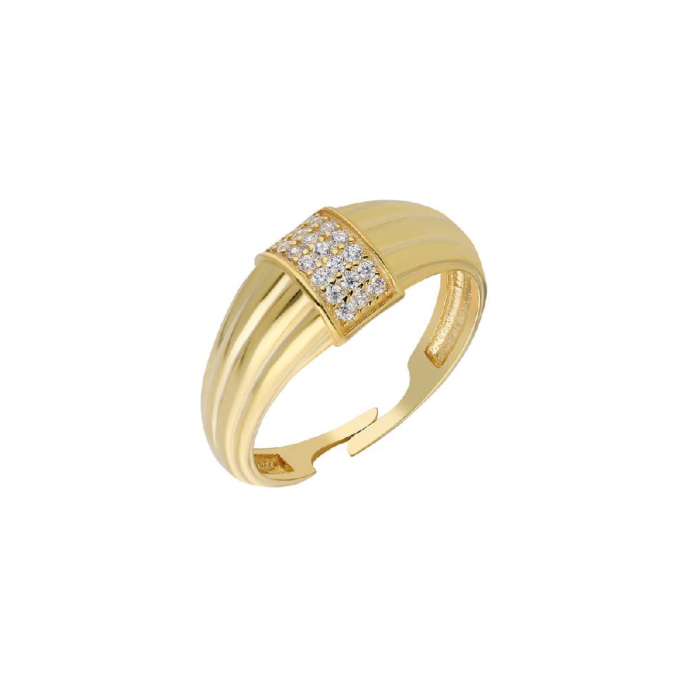 Kardelen Zirkonia Rund Ring - 925 SILBER Vatertagsangebot