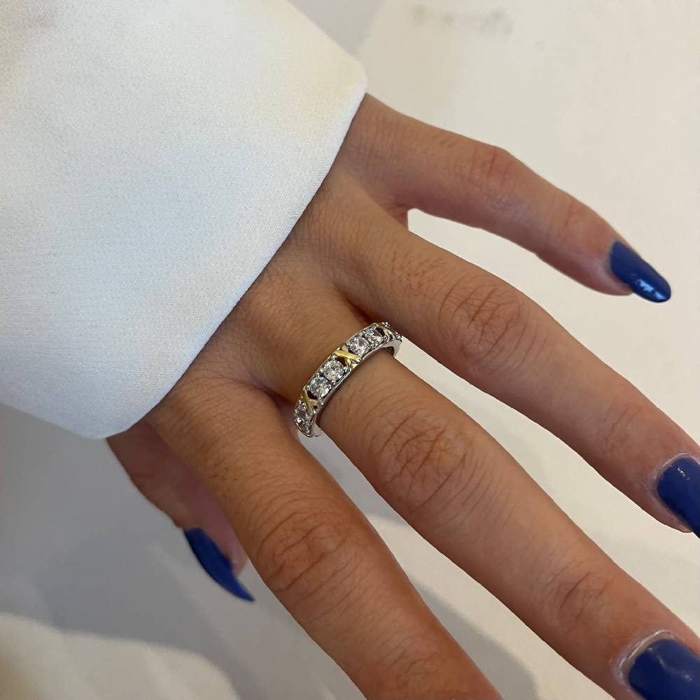 Kardelen LUXUS ZIRKONIA RING - 925 SILBER Exklusive Angebote