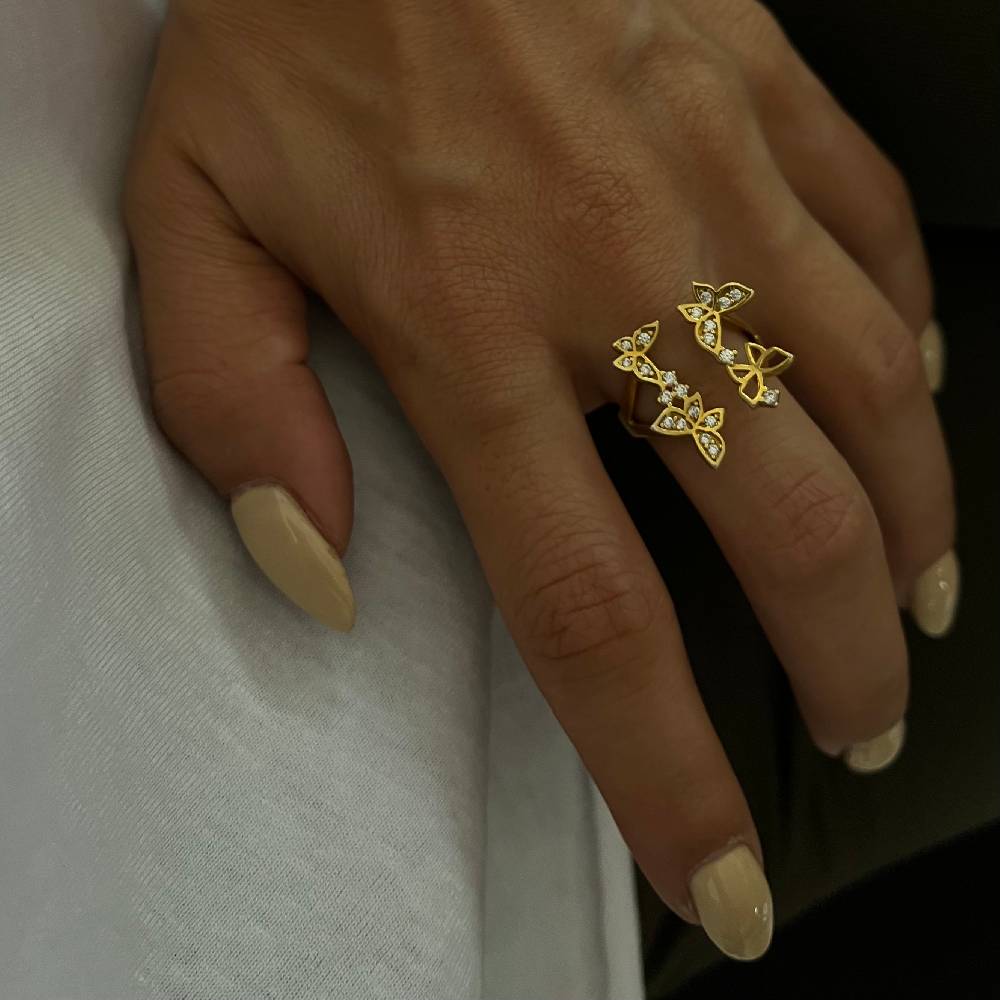 Kardelen Butterfly Ring Model2 - 925 SILBER Wochenangebot