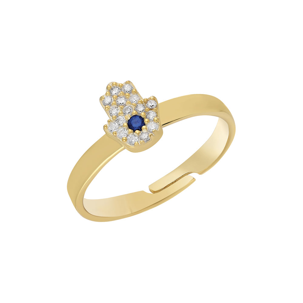 Kardelen Fatimas Hand Ring Zirkonia - 925 SILBER JETZT KAUFEN