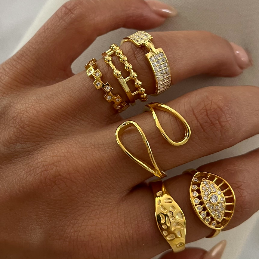 Kardelen Alia design Ring - 925 SILBER Neueste Stile