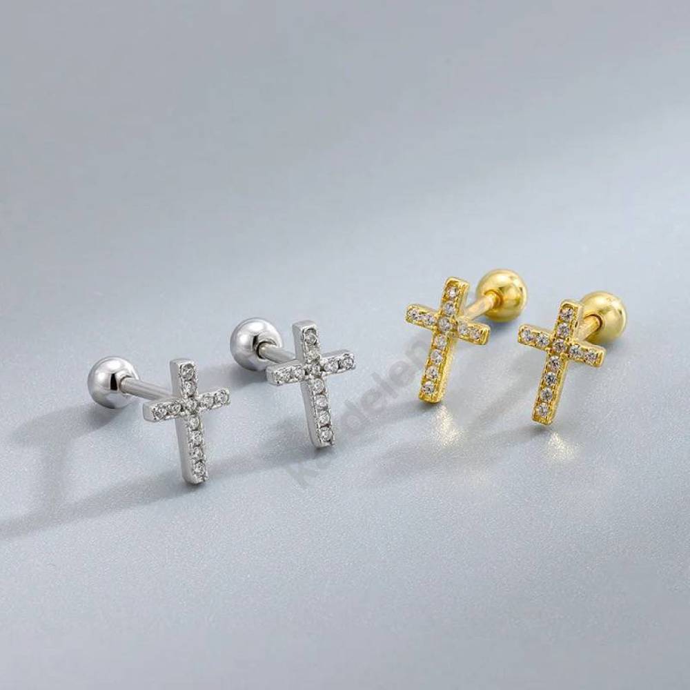 Kardelen KREUZ PIERCING ZIRKONIA Letzte 2 Tage