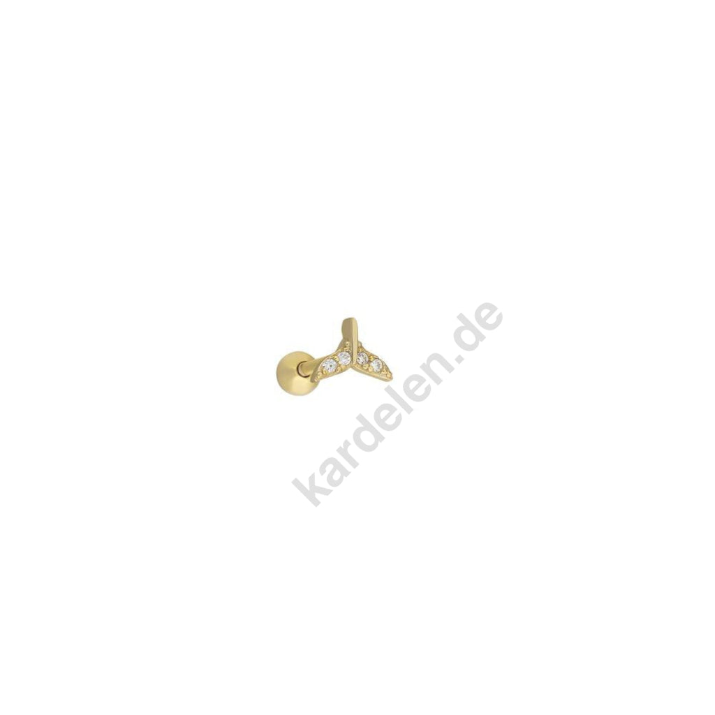 Kardelen Fish Tail Piercing - 925 SILBER Nur für heute