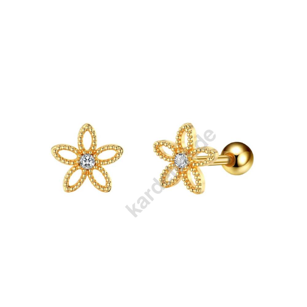 Kardelen Blume Piercing - 925 SILBER Riesige Rabatte