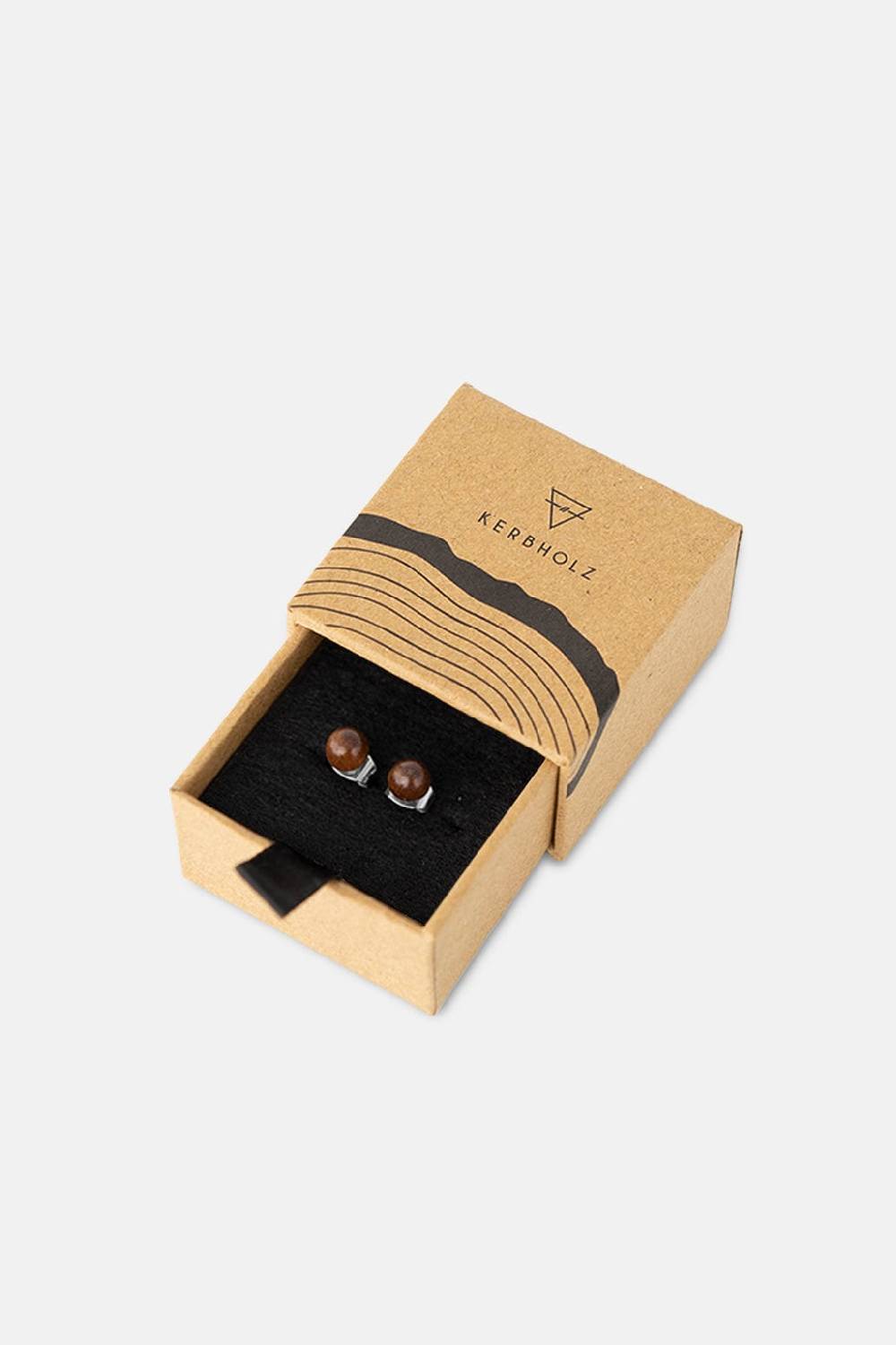 Kerbholz PEARL EARRING Walnuss Outlet