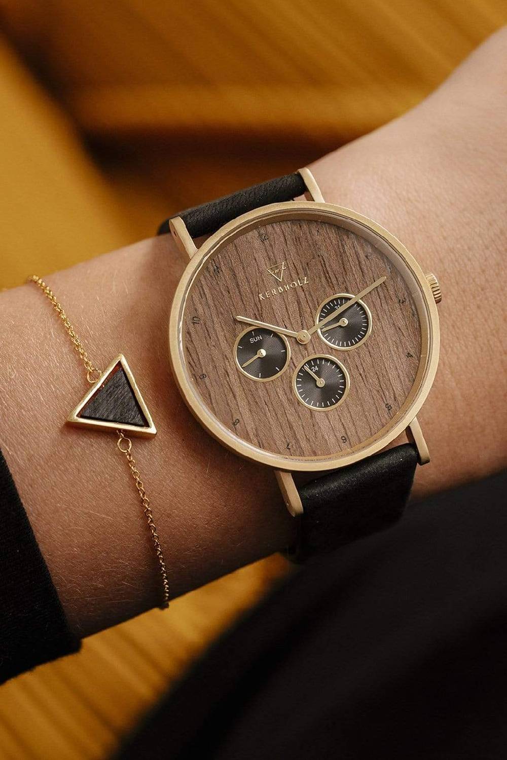 Kerbholz TRIANGLE BRACELET Sandelholz Meist gekauft