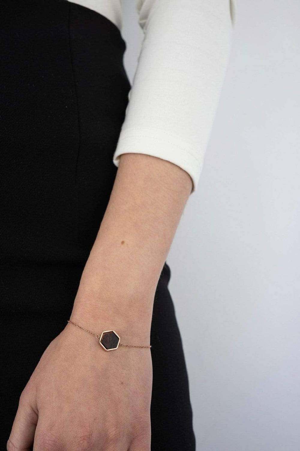 Kerbholz HEXA BRACELET Sandelholz Großer Ausverkauf