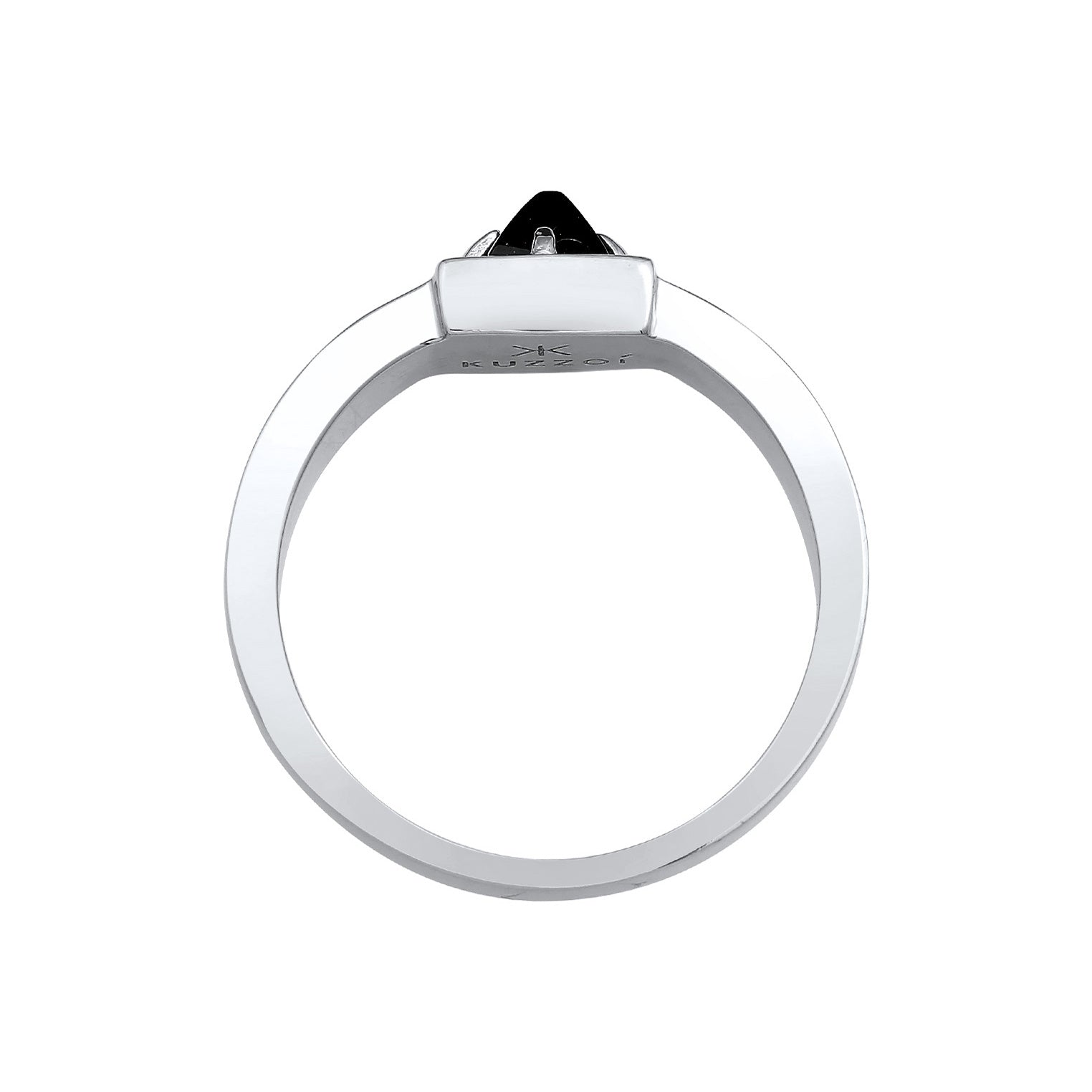 Kuzzoi Bandring Pyramide | Onyx (Schwarz) Kostenloser Versand international