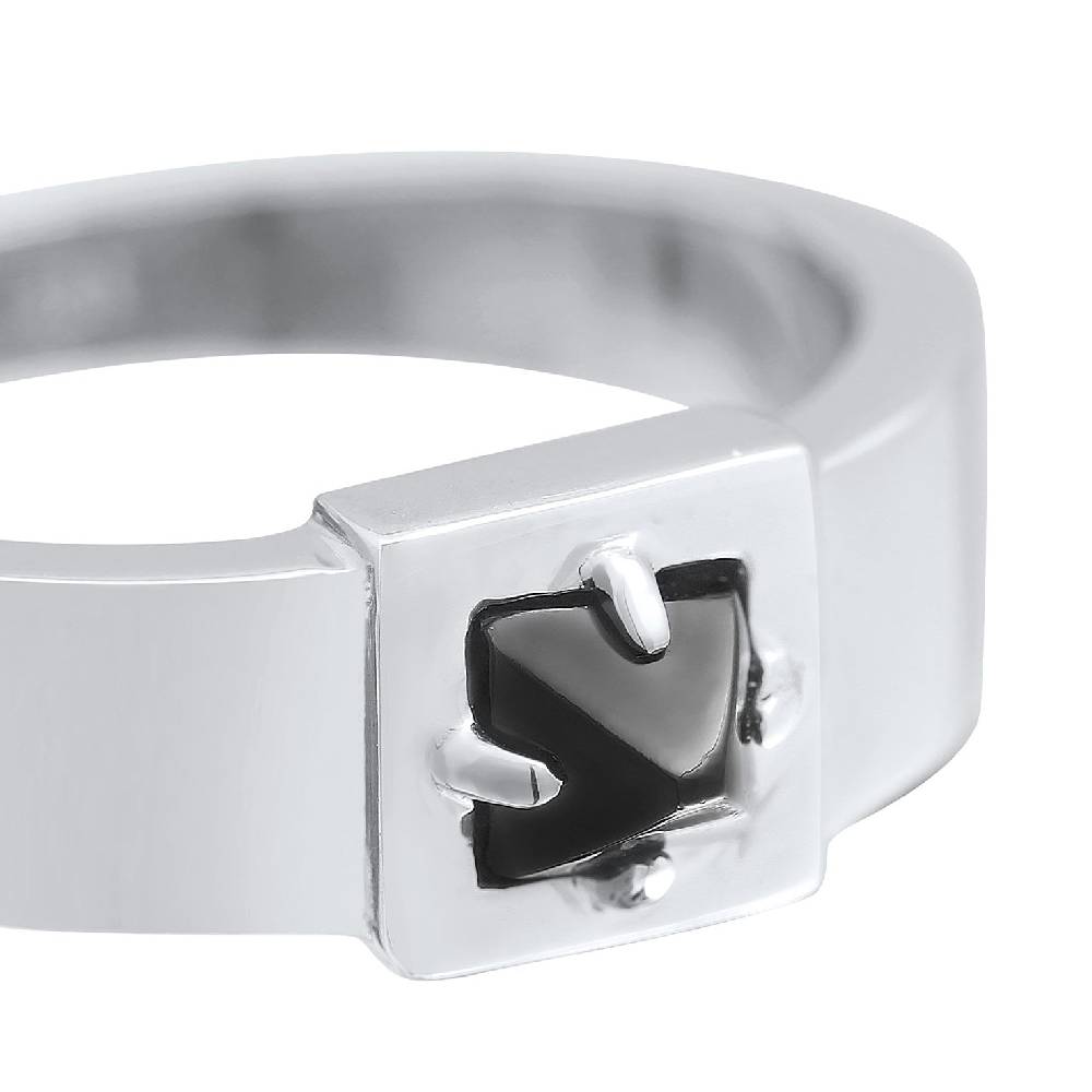 Kuzzoi Bandring Pyramide | Onyx (Schwarz) Kostenloser Versand international
