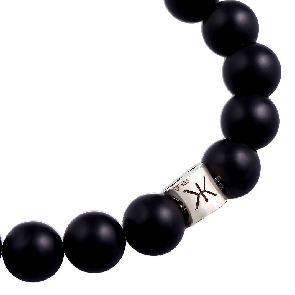 Kuzzoi Armband Yin Yang Beads | Onyx (Schwarz) Speichern exportieren