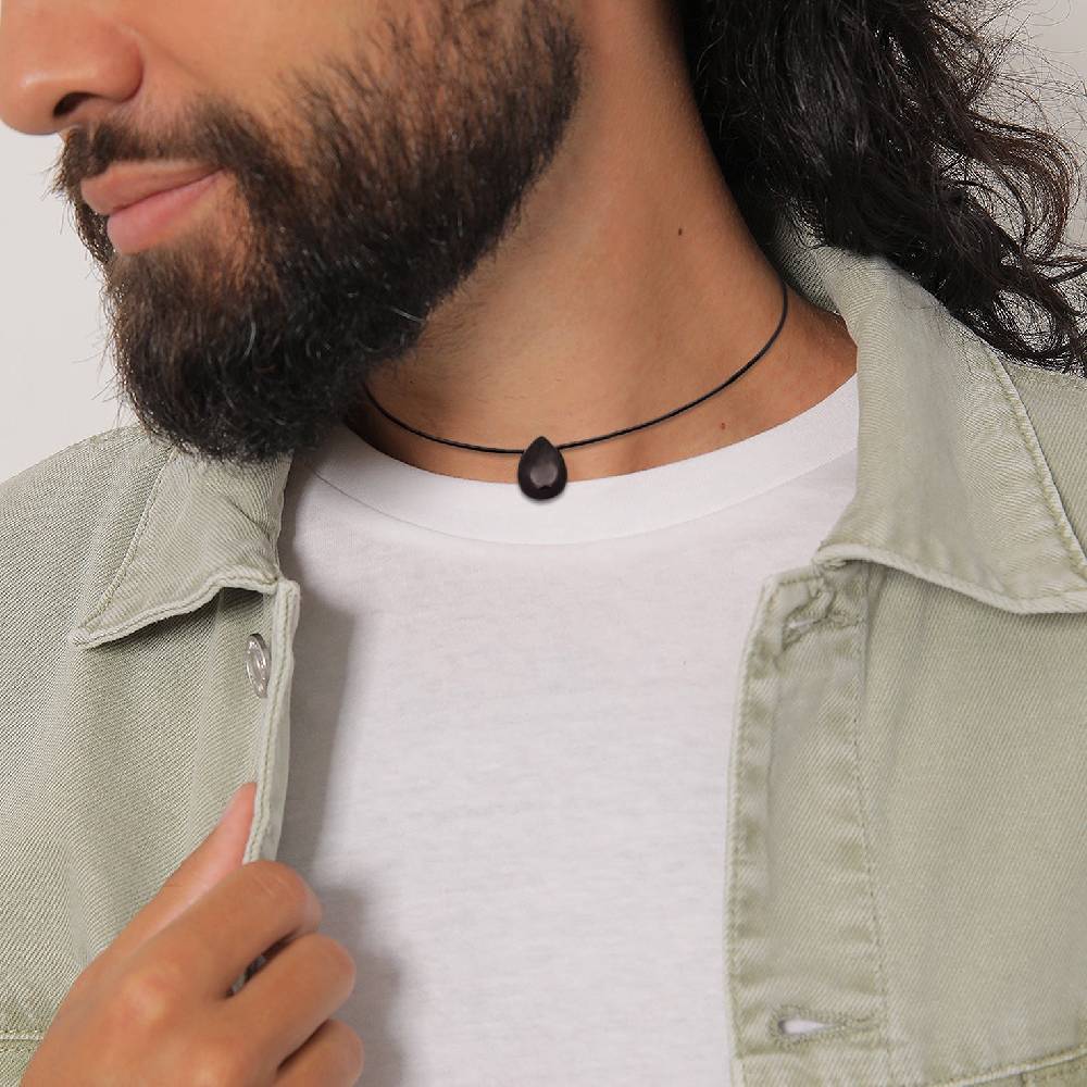 Kuzzoi Choker Tropfen | Satin, Onyx (Schwarz) 50% Rabatt für begrenzte Zeit