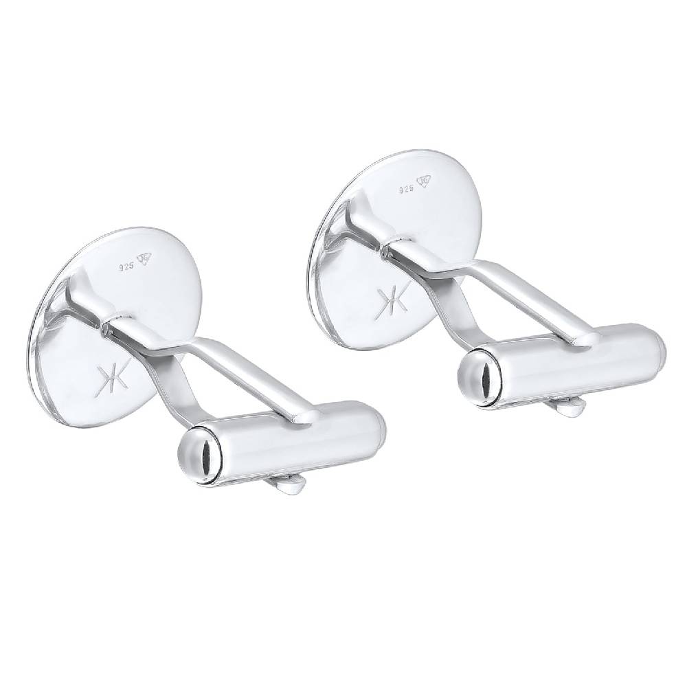 Kuzzoi Manschettenknöpfe rund | Emaille (schwarz) Outlet