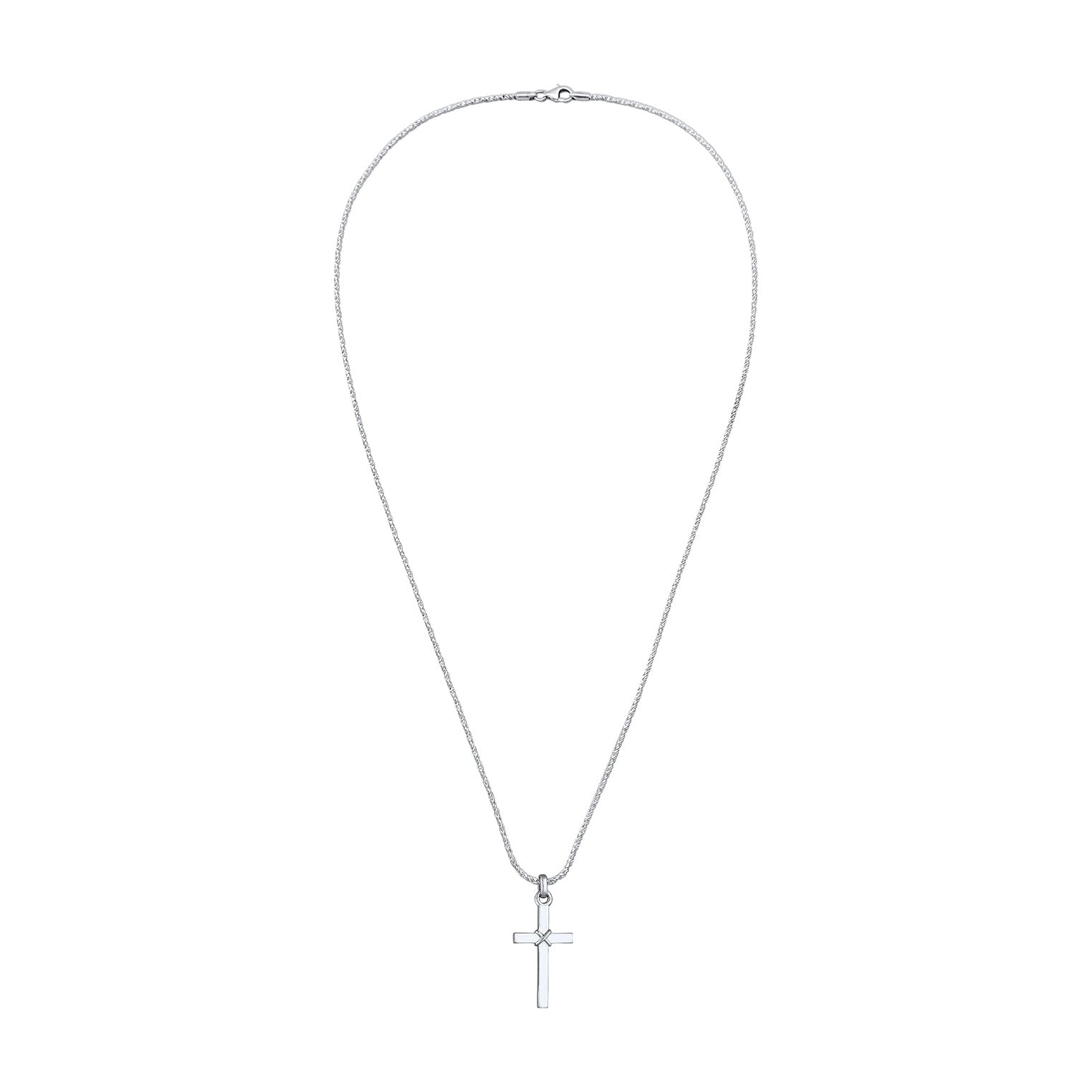Kuzzoi Kordel-Halskette Anhänger Kreuz im Angebot