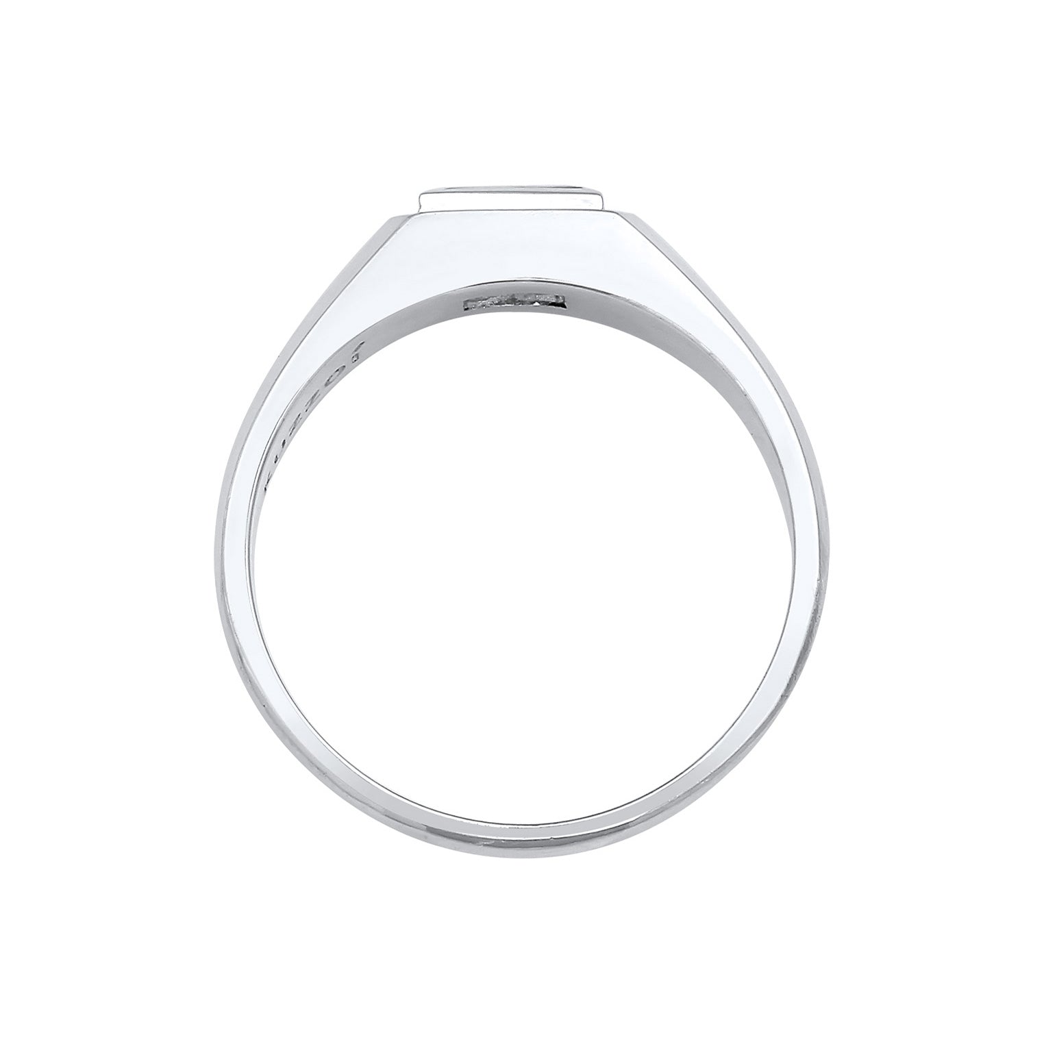 Kuzzoi Siegelring Quadrat | Topas (Weiß) Top Angebot