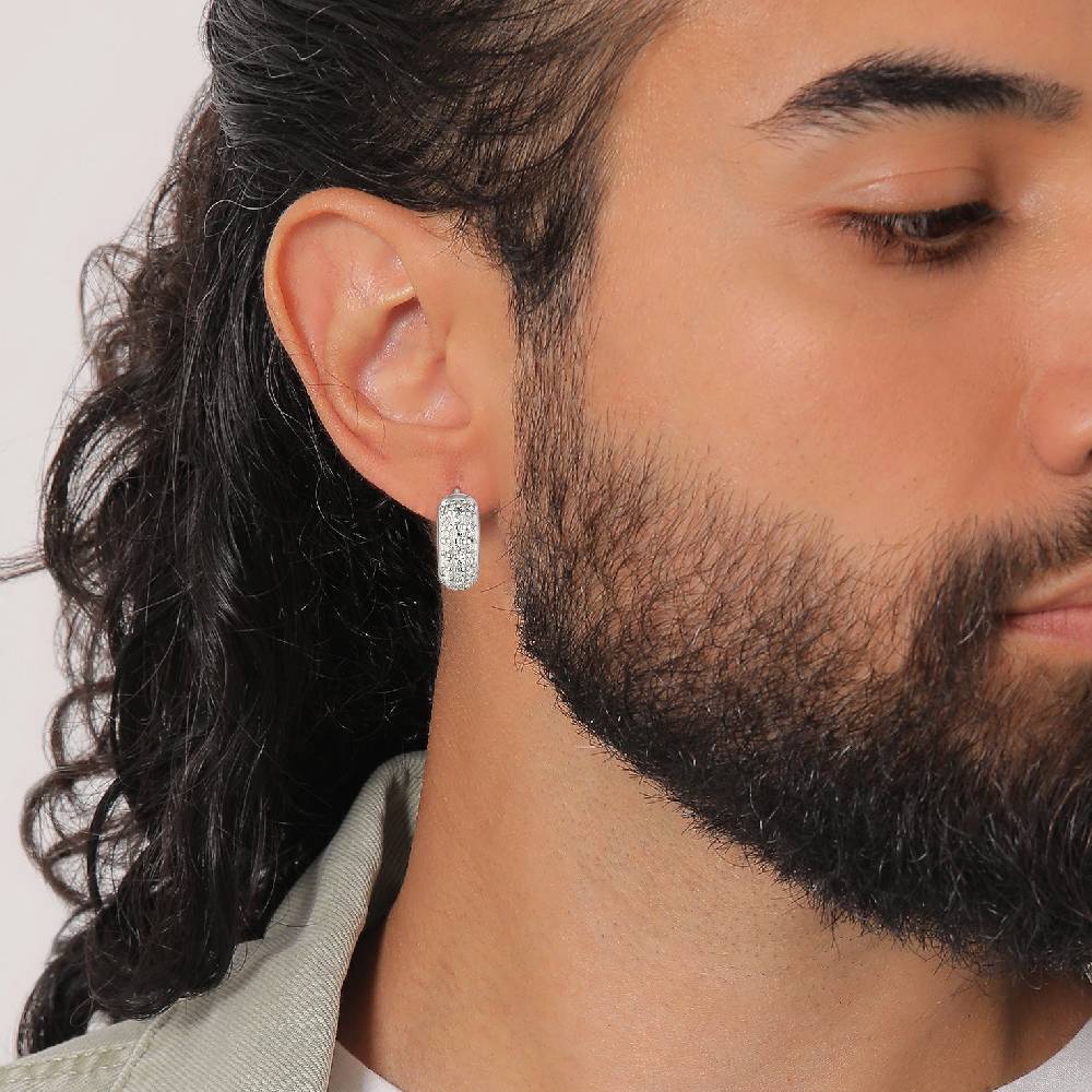 Kuzzoi Creolen Chunky | Zirkonia (Weiß) Online Outlet