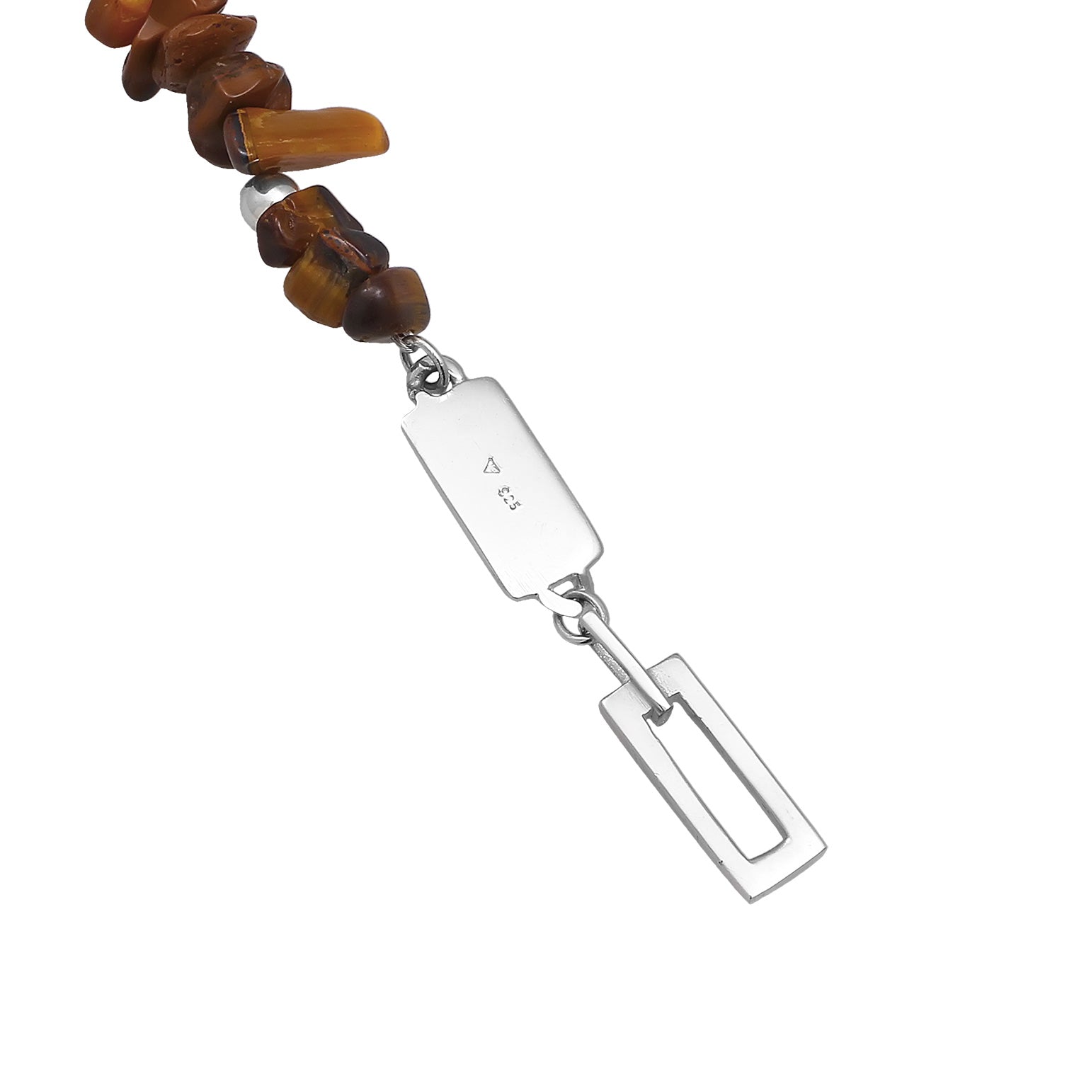 Kuzzoi Halskette Edelstein Splitter | Tigerauge (Braun) Begrenzte Freigabe
