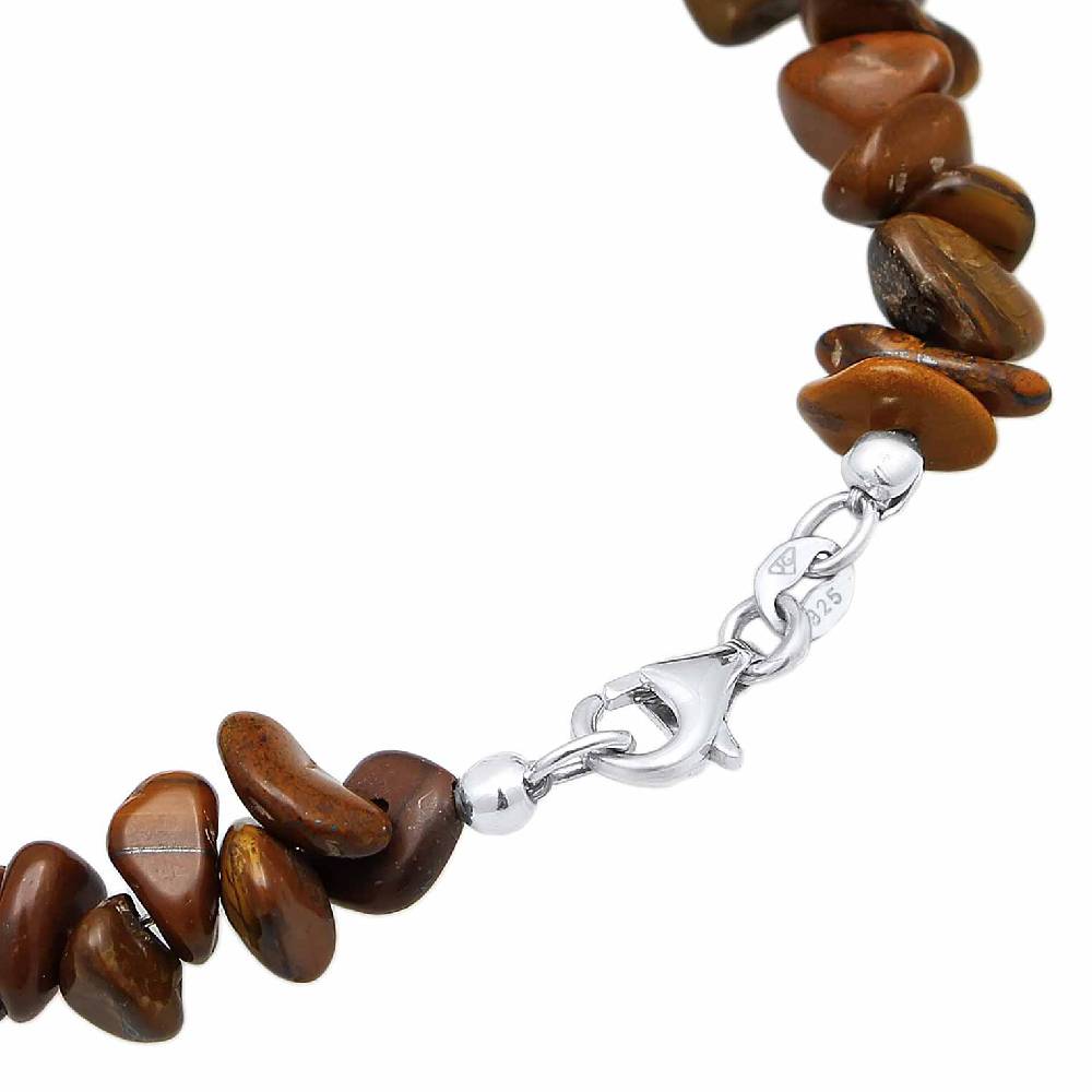 Kuzzoi Armband Splitter Natur | Tigerauge Edelsteine Letzte 3 Tage