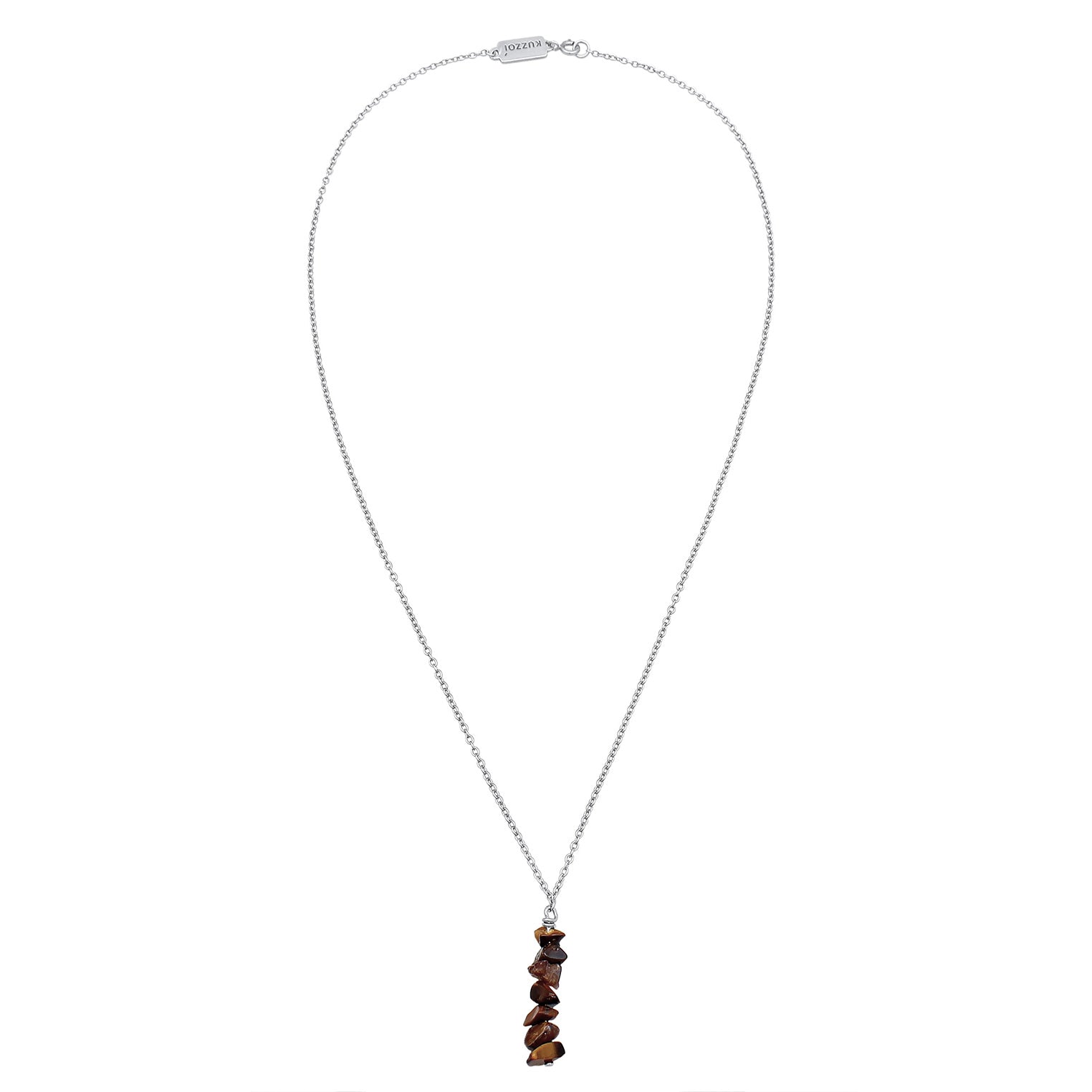 Kuzzoi Halskette Edelstein Anhänger | Tigerauge Zeitbegrenzte Promotion