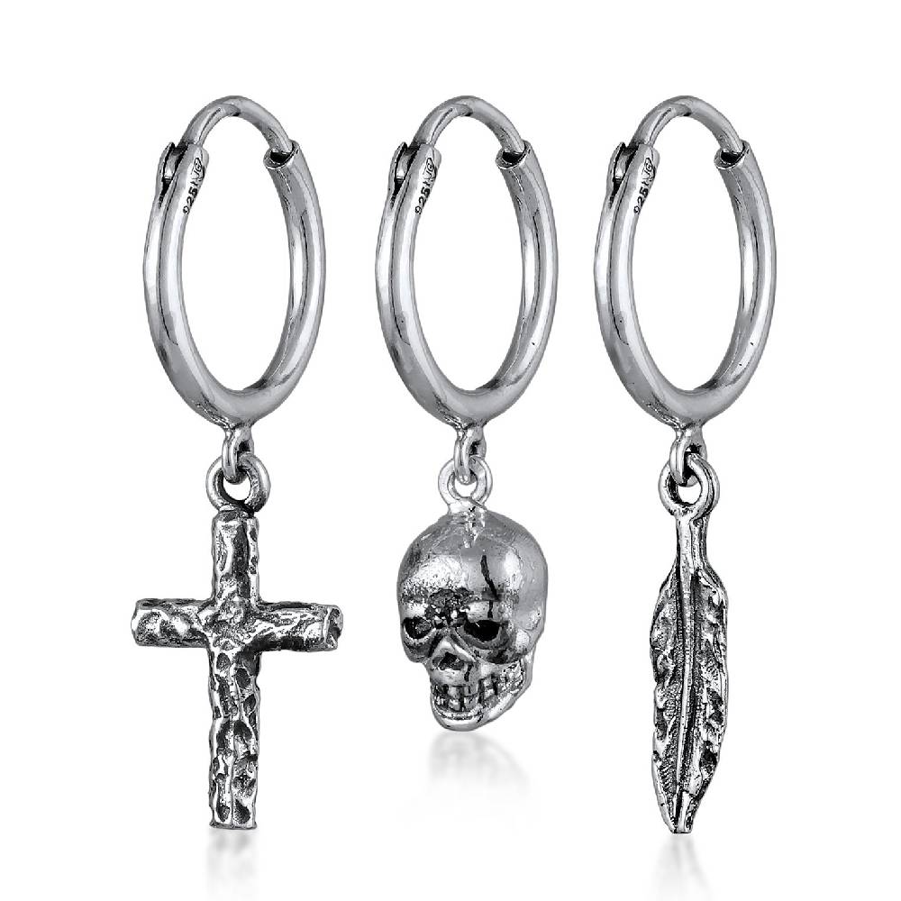 Kuzzoi Ohrringset Totenkopf Outlet
