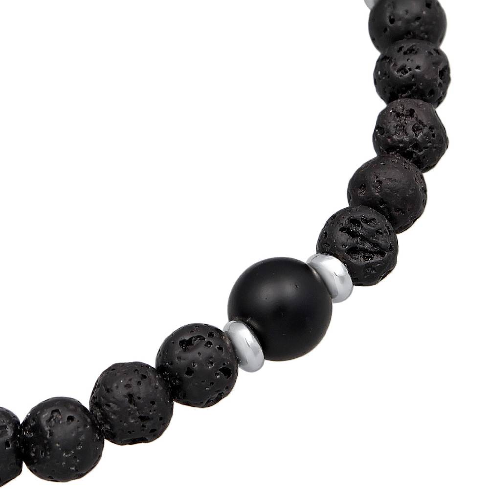 Kuzzoi Armband Beads | Lava (Schwarz) Kostenloser Versand