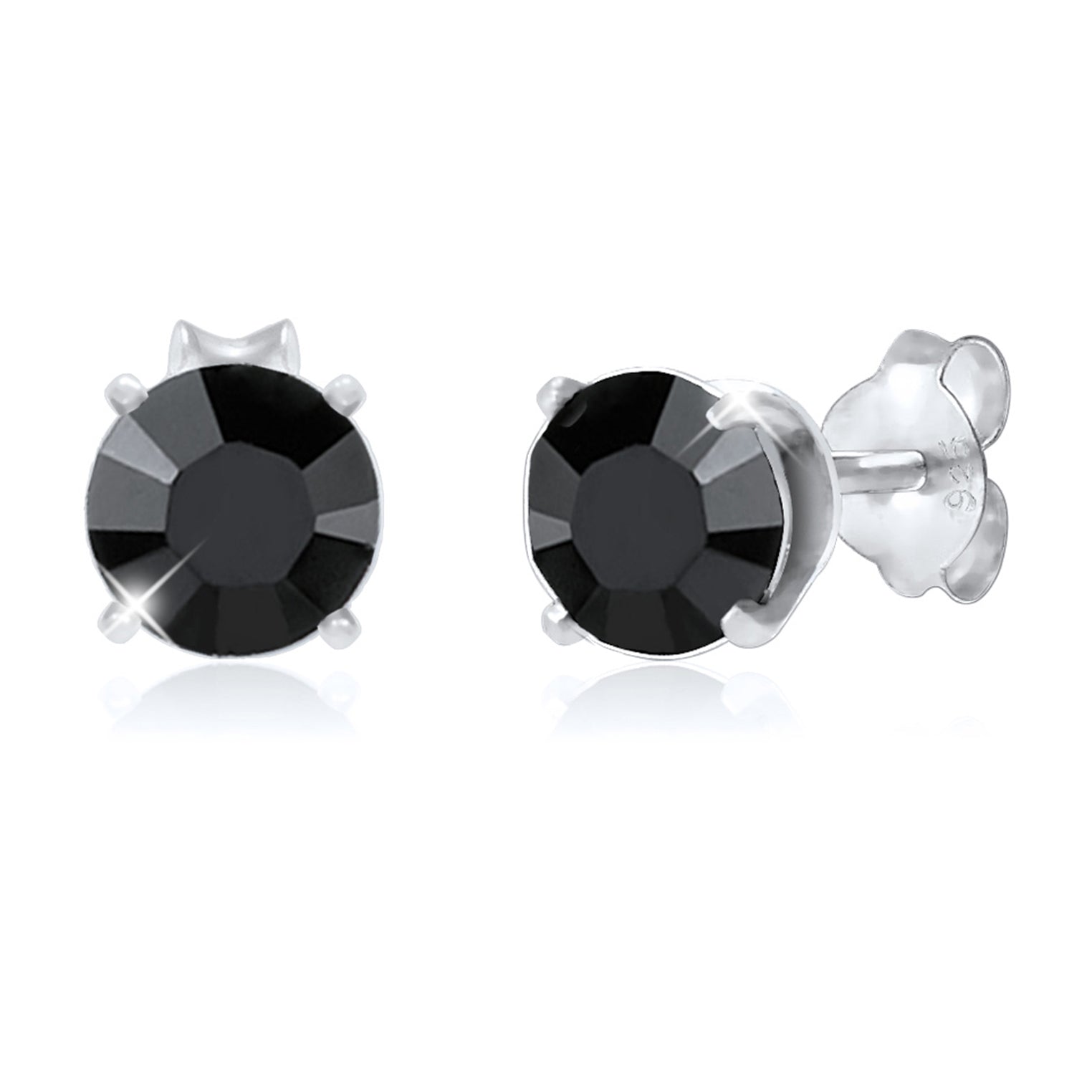 Kuzzoi Ohrstecker Basic | Kristall (Schwarz) Begrenztes Angebot