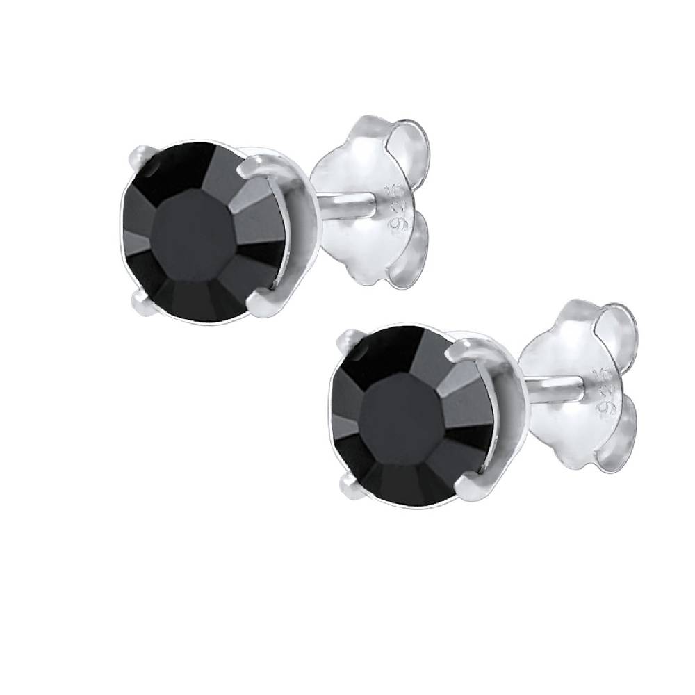 Kuzzoi Ohrstecker Basic | Kristall (Schwarz) Begrenztes Angebot