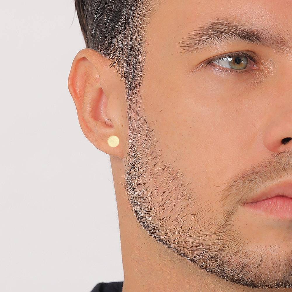Kuzzoi Ohrstecker Rund Gehämmert Riesige Rabatte