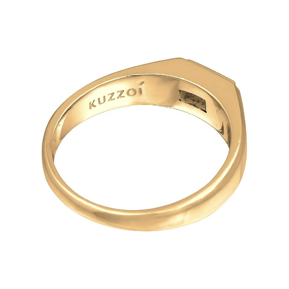 Kuzzoi Siegelring Quadrat | Topas (Weiß) Online