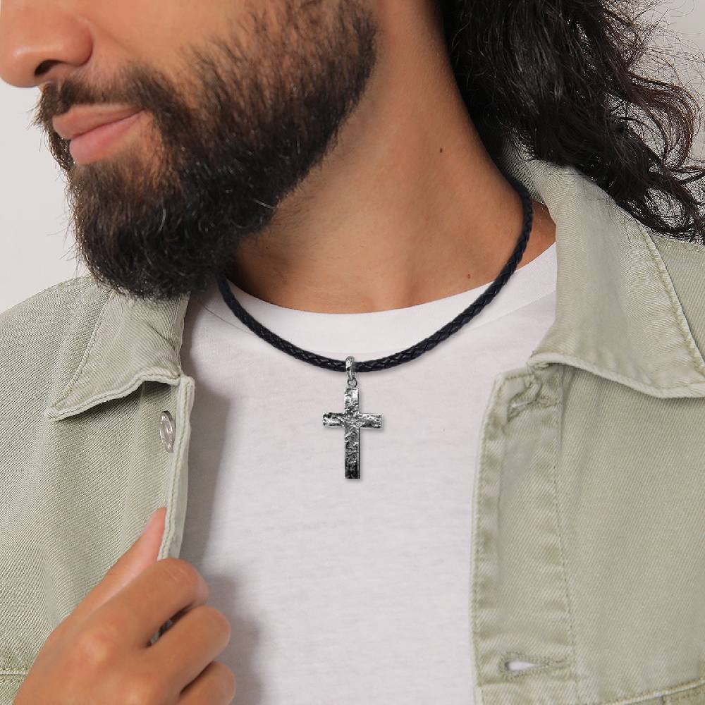 Kuzzoi Halskette Kreuz | Leder Neueste Mode