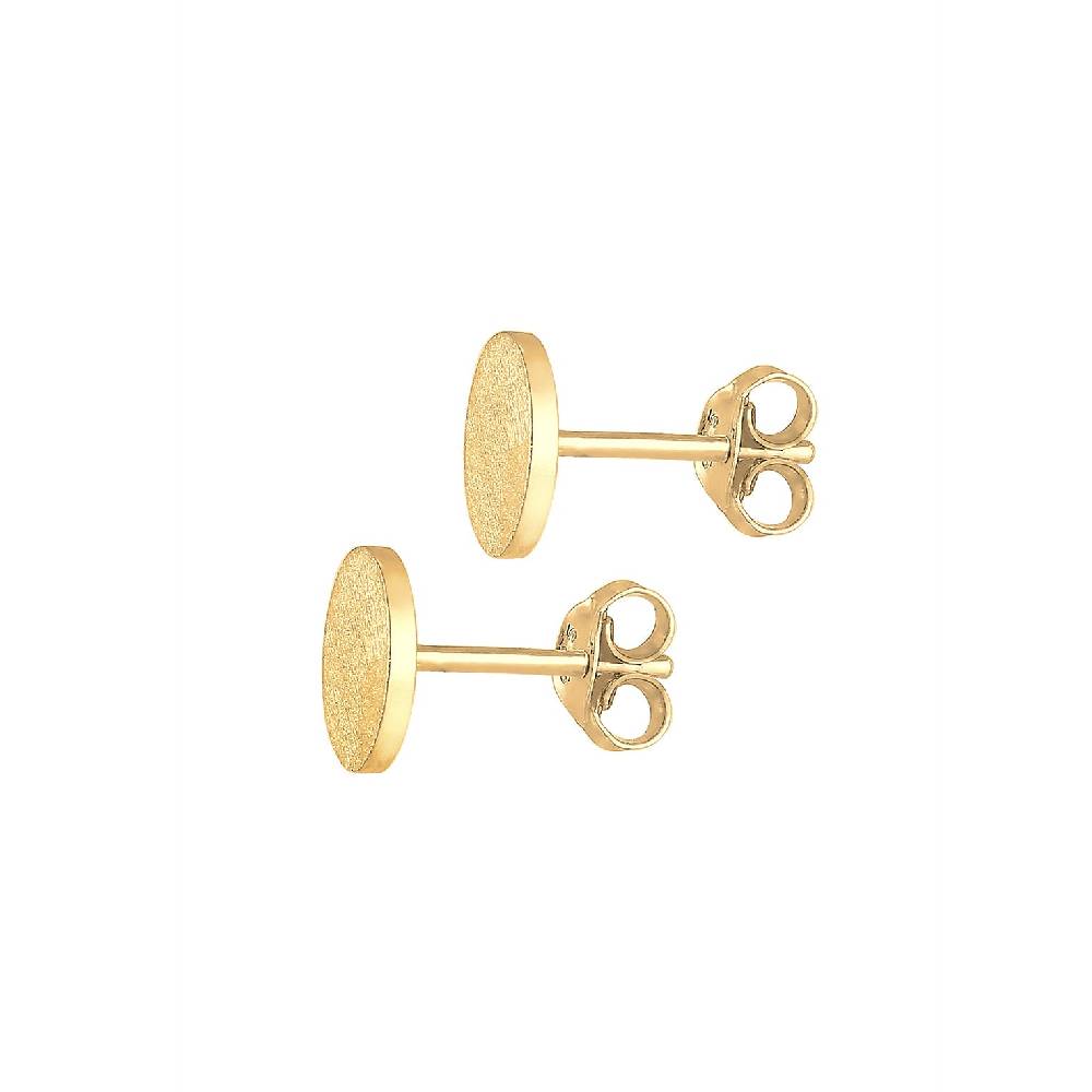 Kuzzoi Ohrstecker Rund Gehämmert Zeitlich begrenztes Angebot