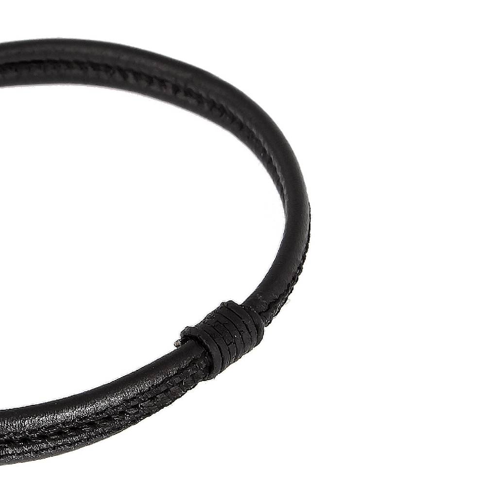 Kuzzoi Armband Haken | Leder (Schwarz) Sonderangebote