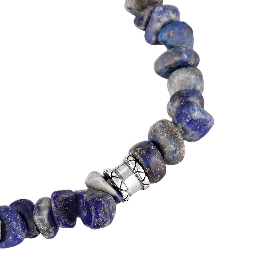 Kuzzoi Armband Beads Vintage | Lapiz Lazuli Steine (Blau) 50% Rabatt mit kostenlosem Versand