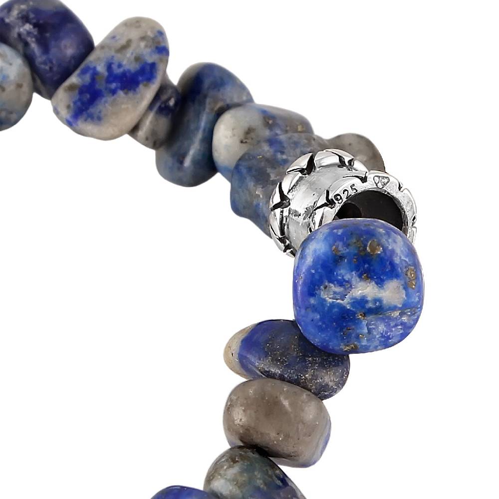 Kuzzoi Armband Beads Vintage | Lapiz Lazuli Steine (Blau) 50% Rabatt mit kostenlosem Versand