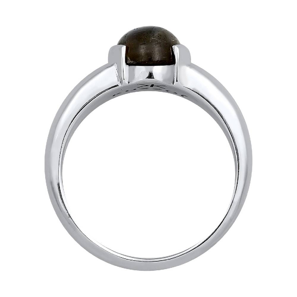 Kuzzoi Siegelring Oval | Labradorit (Grau) Kostenloser Versand international