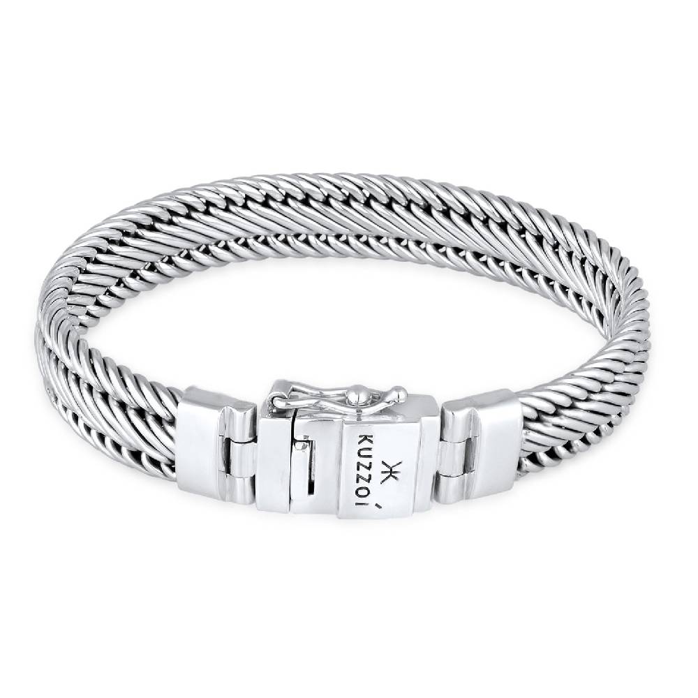 Kuzzoi Glieder-Armband Kastenverschluss Vatertagsangebot