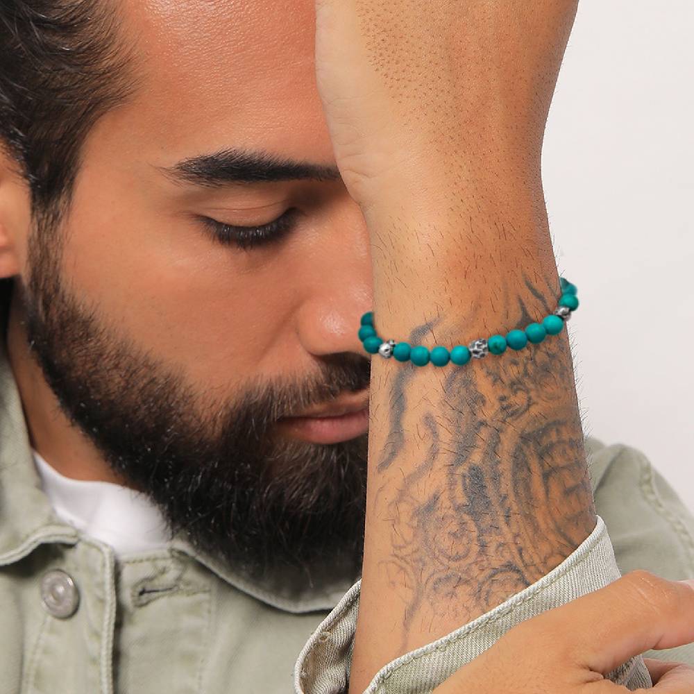 Kuzzoi Armband Beads | Howlith (Türkis) VIP-Rabatte