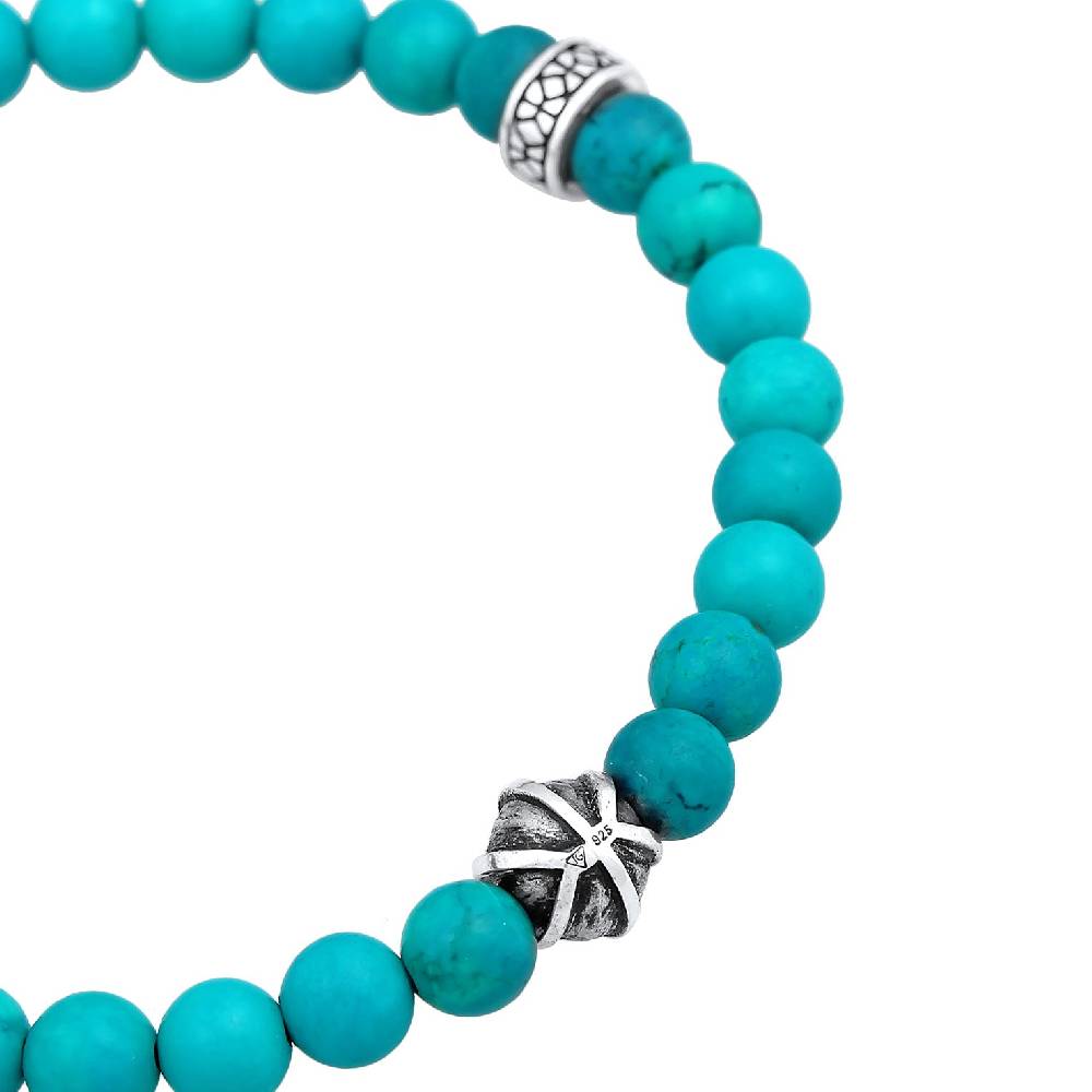 Kuzzoi Armband Bead | Howlith (Türkis) Super Rabatt