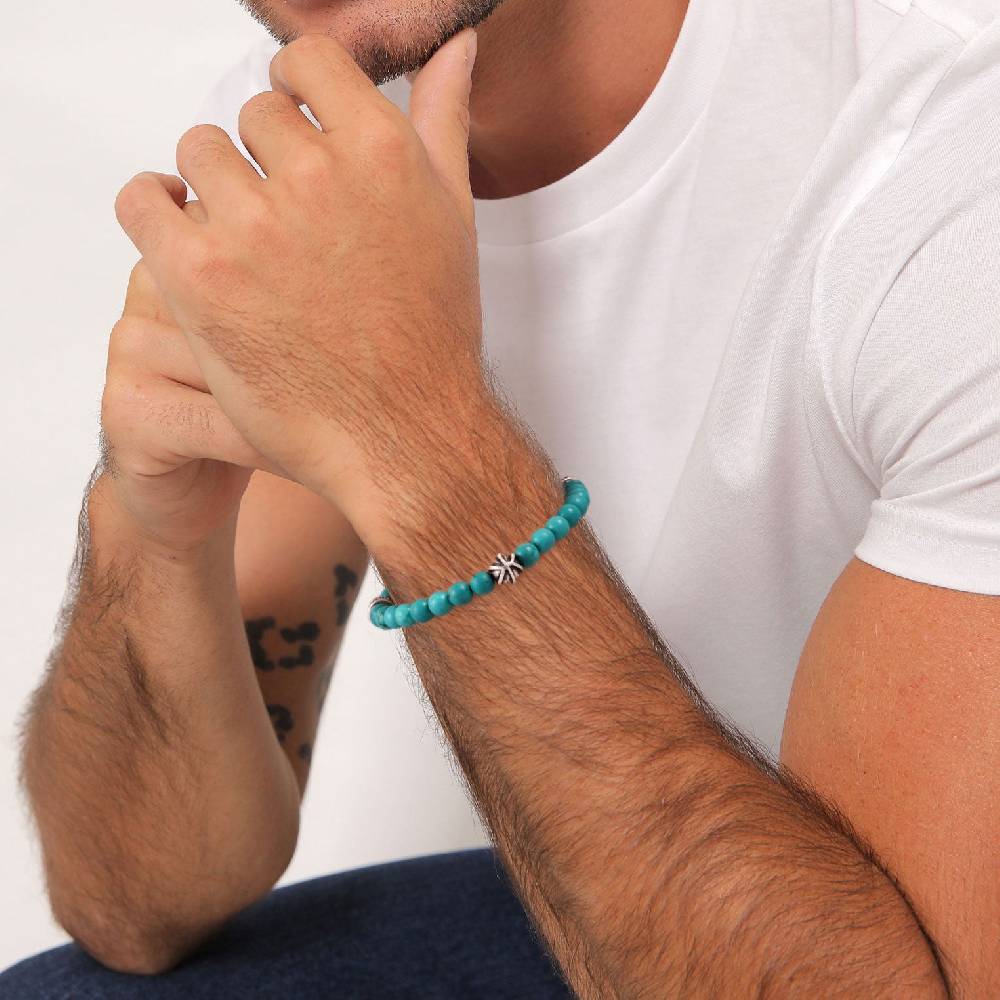 Kuzzoi Armband Bead | Howlith (Türkis) Super Rabatt