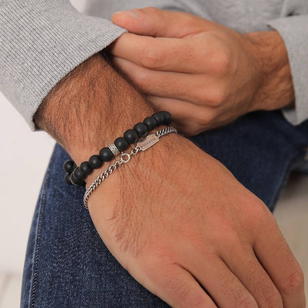 Kuzzoi Panzer-Armband Set | Onyx (Schwarz) Schlussverkauf